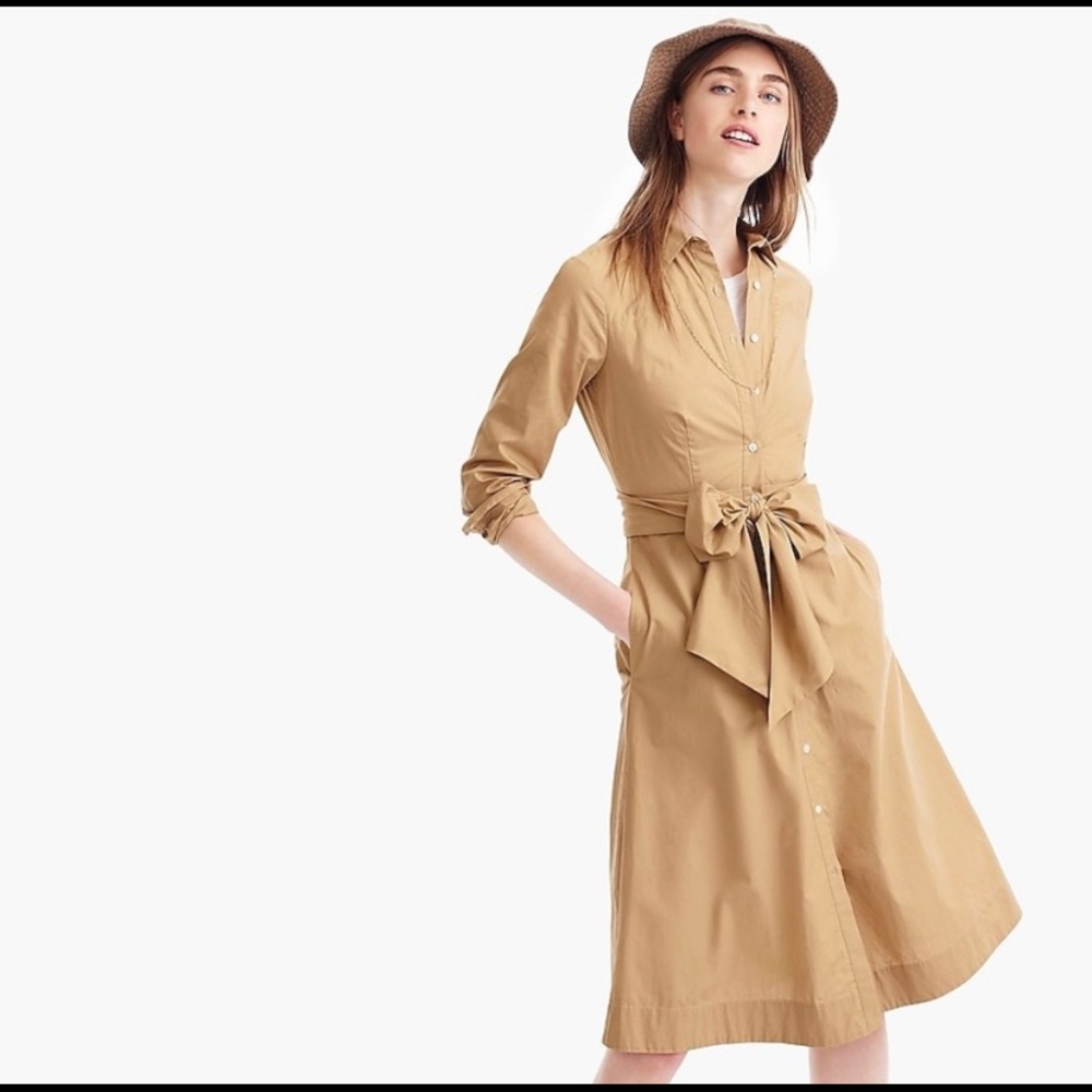 Jcrew Tie Waist Dress